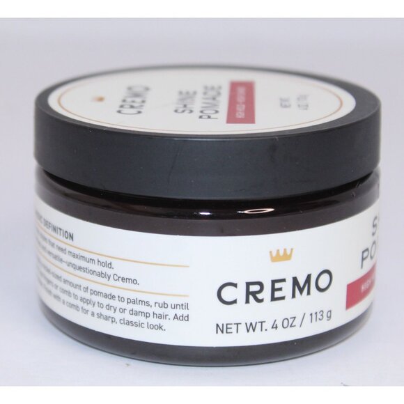Cremo Shine Pomade High Hold 4 oz. Classic Definition Slick Syles New Unopened - Picture 7 of 7
